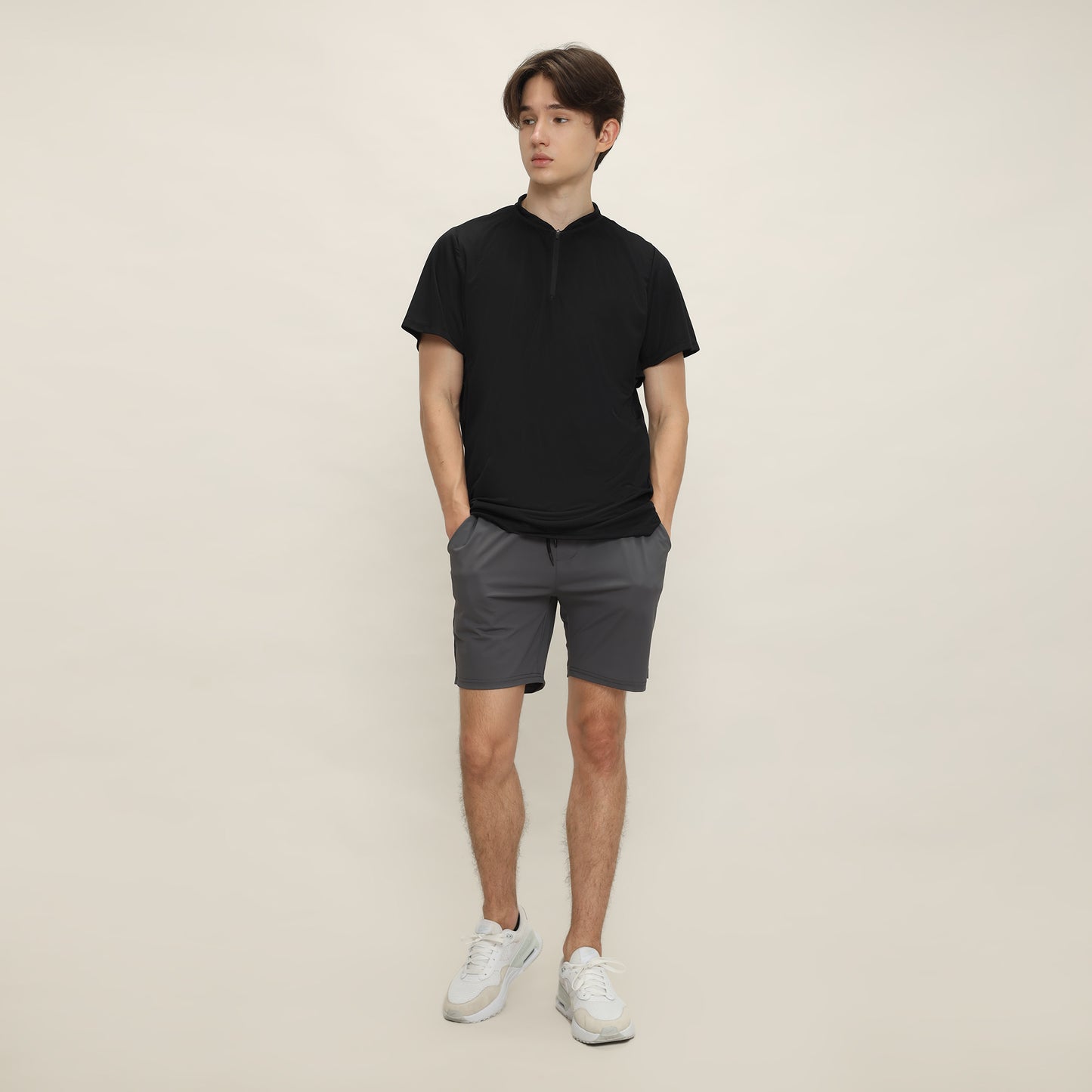 Align Quarter Zip Shirt Black