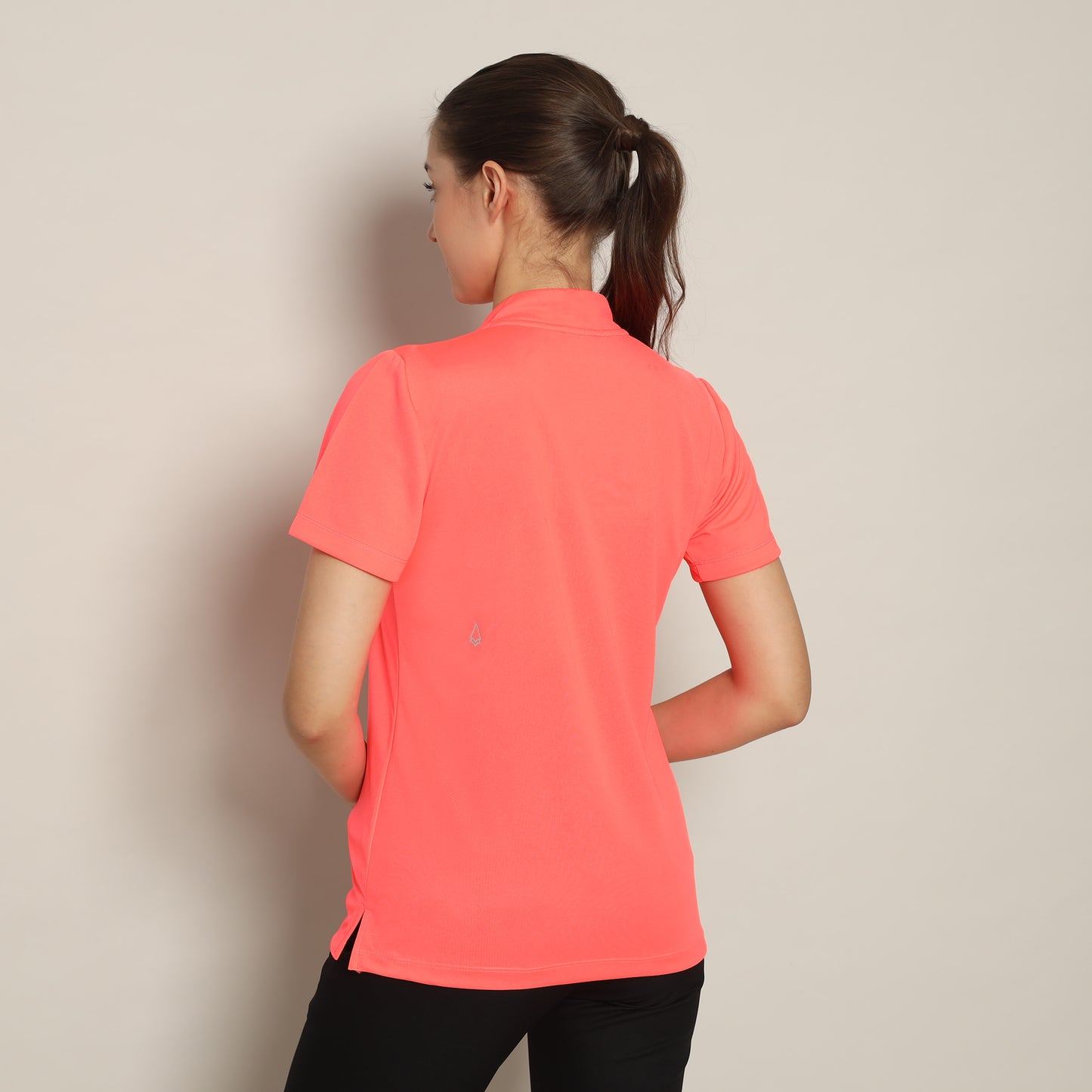 Align Quarterzip Shirt Coral Rose