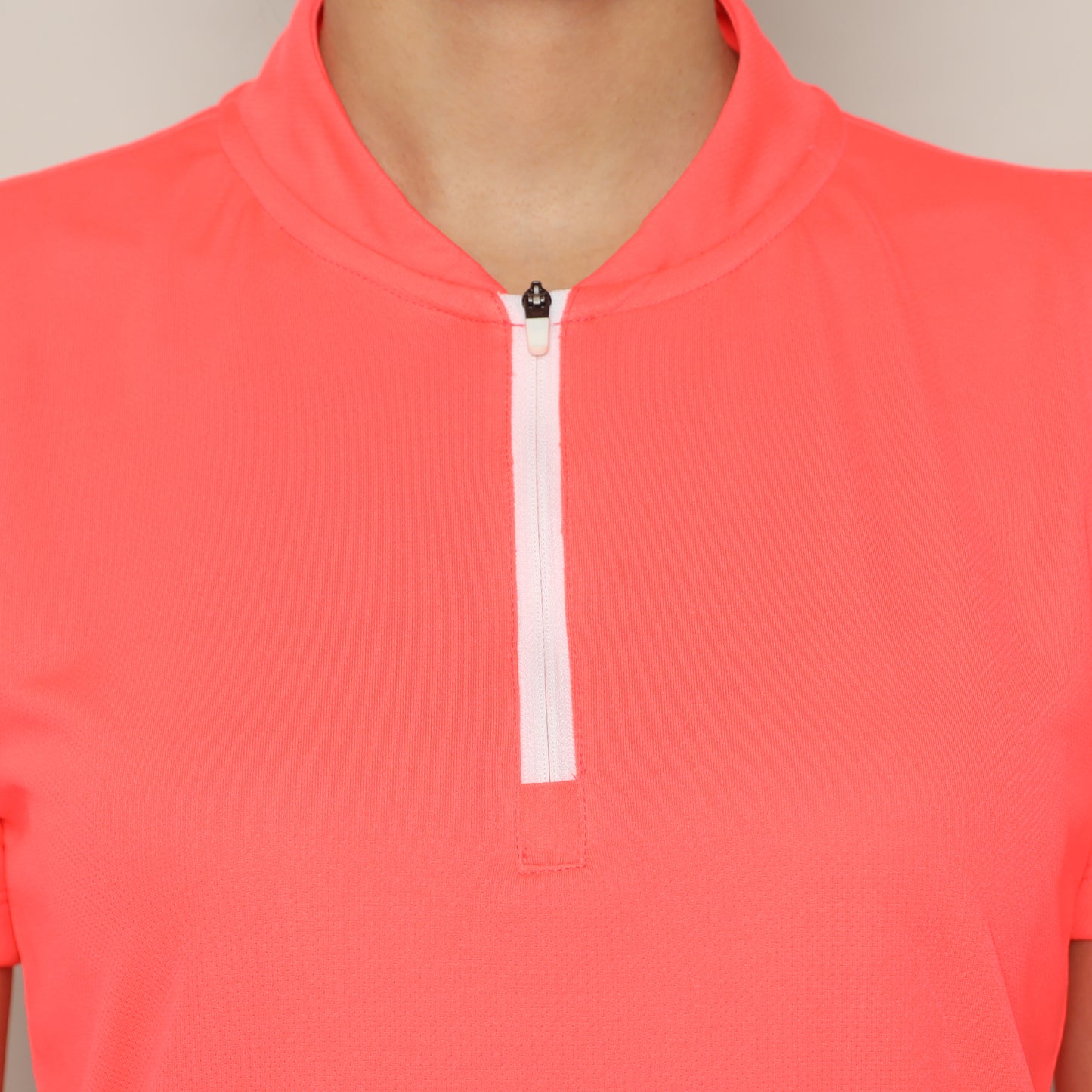 Align Quarterzip Shirt Coral Rose