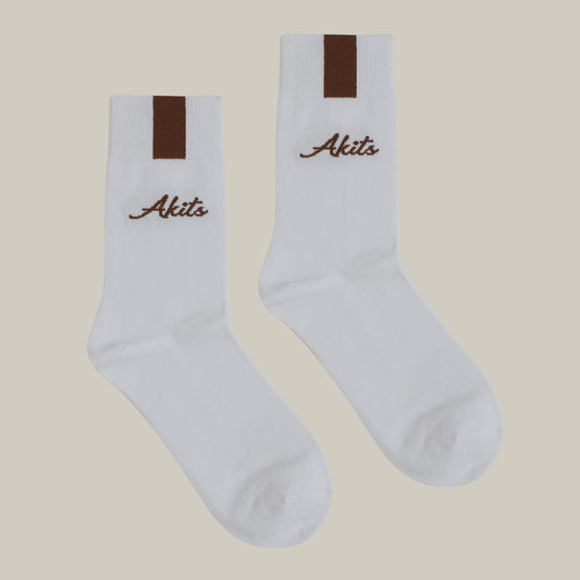 Women's Crew Socks Brown