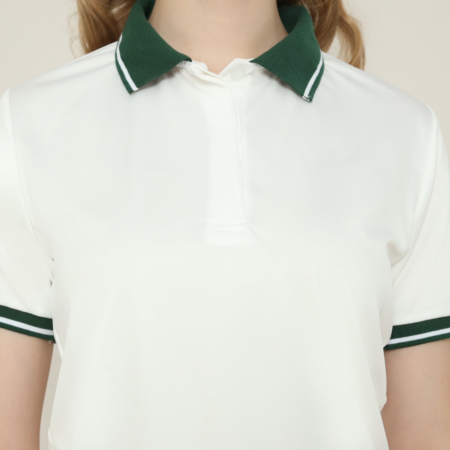 Iris Polo Shirt White Green